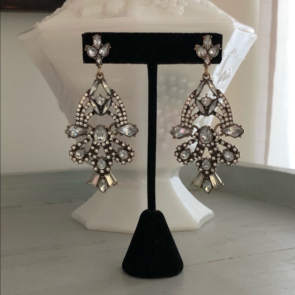Rhinestone chandelier earrings